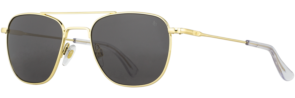 Original Pilot Sunglasses - GOLD with Grey Glass - Standard Temple