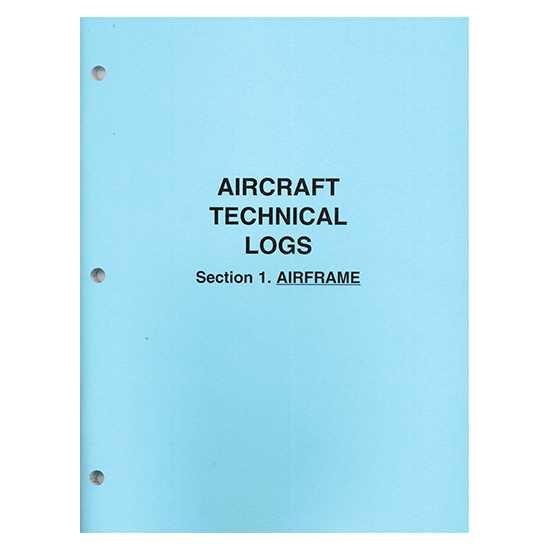 Aircraft Technical Logs, Section 1 - AIRFRAME Blue Cover