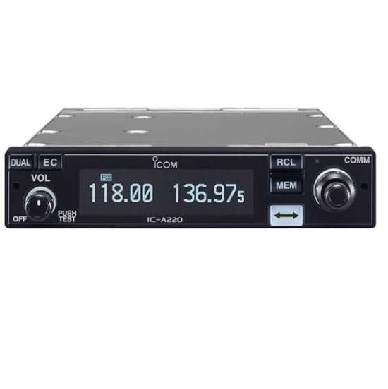 ICOM A220T  Panel Mount VHF Radio Transceiver TSO'd for Certified Aircraft