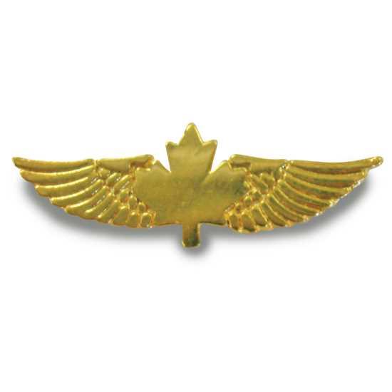 Pilot Wings Lapel Pin - Gold Pewter