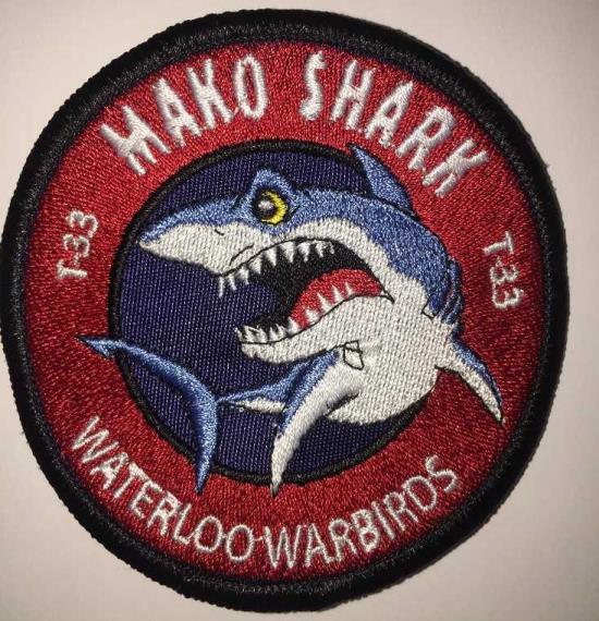 Waterloo Warbirds Patch - T-33 Silver Star "Mako Shark"