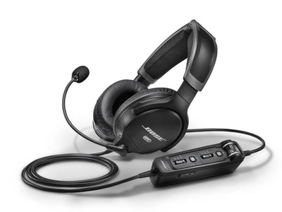 Bose A30 ANR Pilot Headset GA Dual Plug Straight Cable WITH Bluetooth (3120)