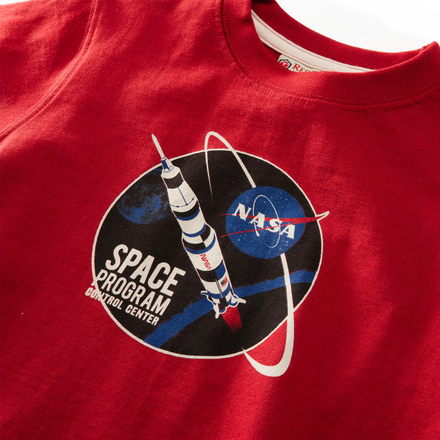 Red Canoe Kids Space Program T-Shirt , Heritage Red