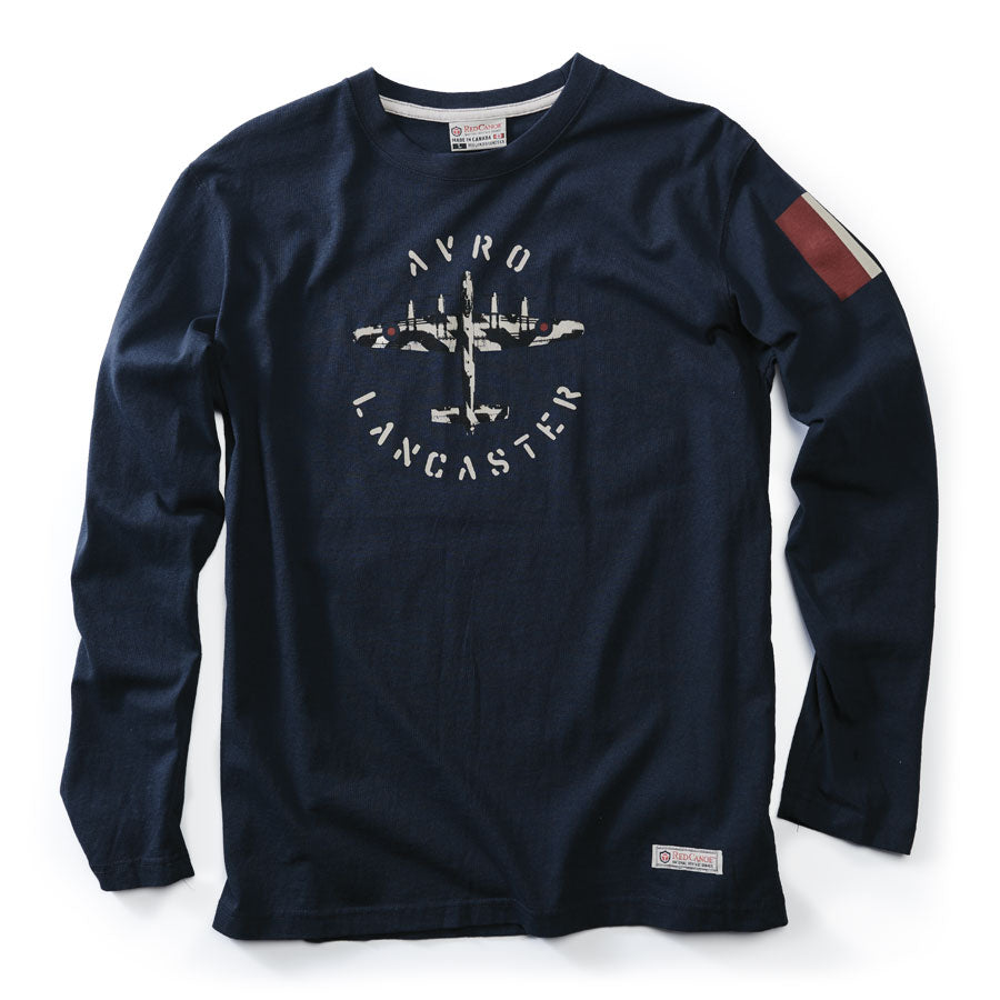 Red Canoe Avro Lancaster Long Sleeve T-Shirt Navy