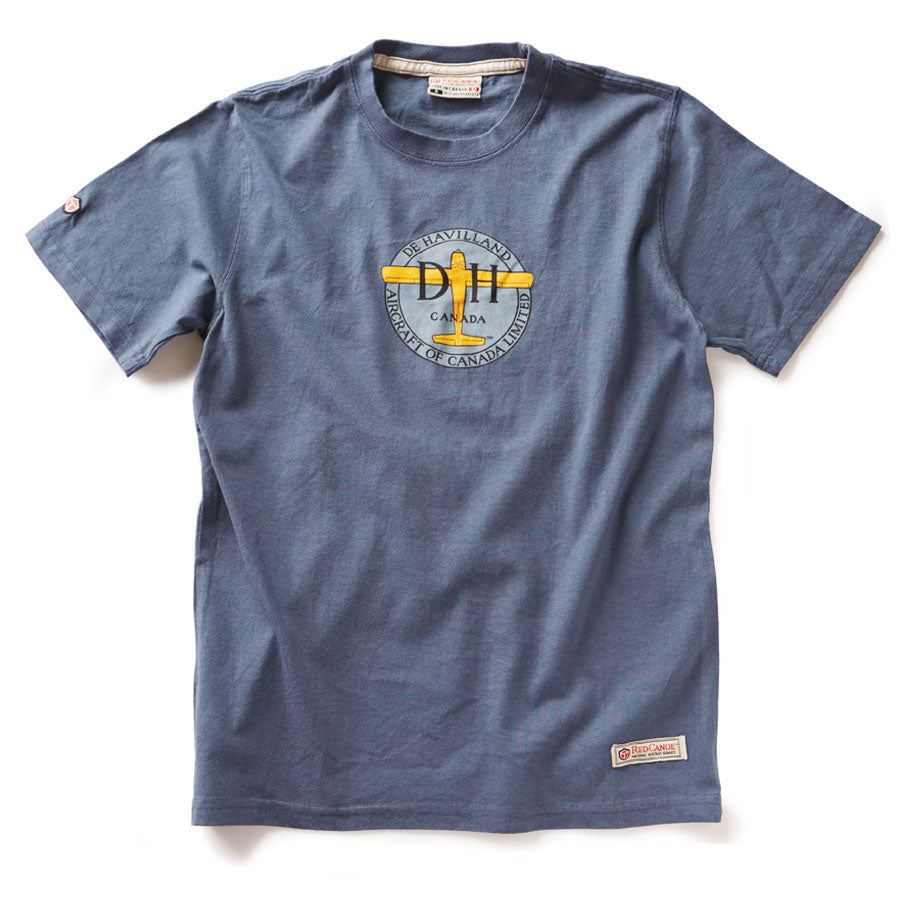 Red Canoe De Havilland T-Shirt, Washed Blue