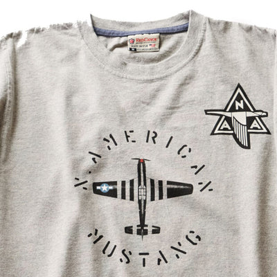 Red Canoe North American Mustang T-Shirt Grey