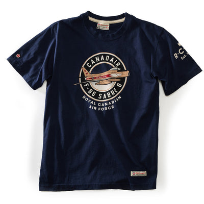 Red Canoe RCAF Sabre T-Shirt Navy