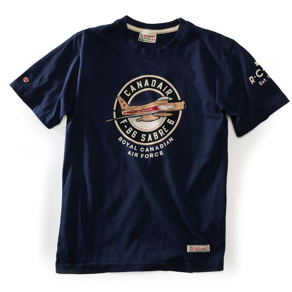 Red Canoe RCAF Sabre T-Shirt Navy