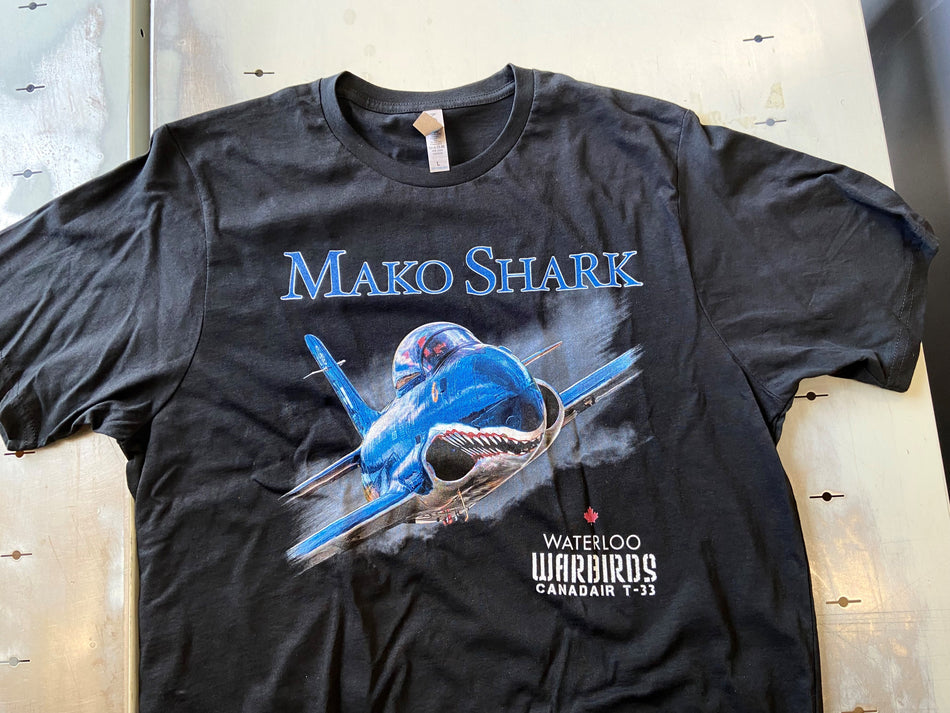 Waterloo Warbirds Mako Shark T-Shirt - Front Graphics