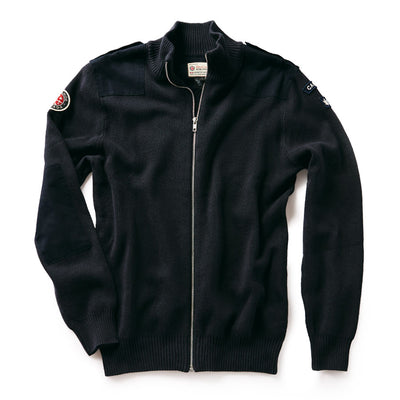 Red Canoe Field Patch Cardigan Navy