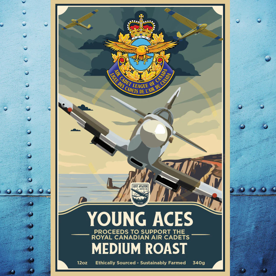 Lost Aviator Coffee - "Young Aces"  Medium Roast Coffee Blend