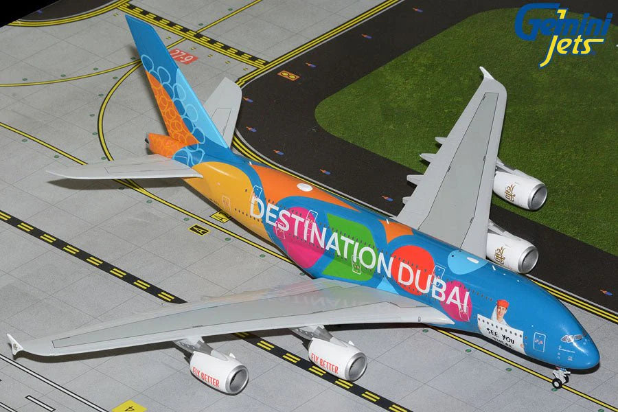 GeminiJets Emirates A6-EES "Destination Dubai"/"Be Part...Magic (9/25) A380-800