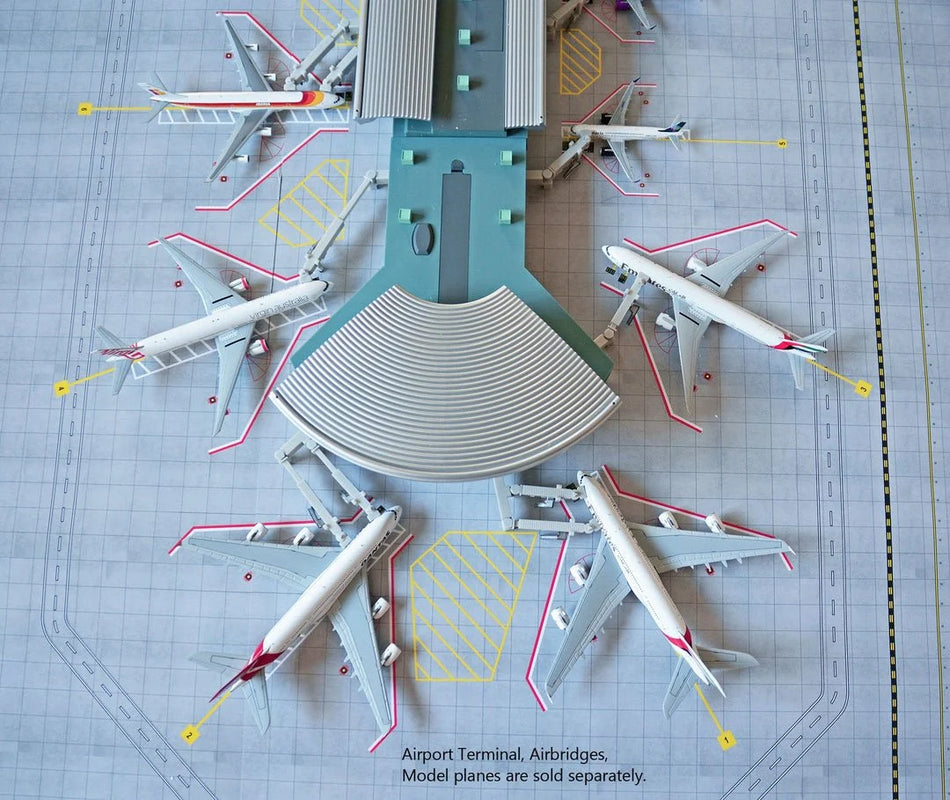 GeminiJets 1:400 4-Piece Airport Mat Set for Item GJARPTC, Deluxe Terminal