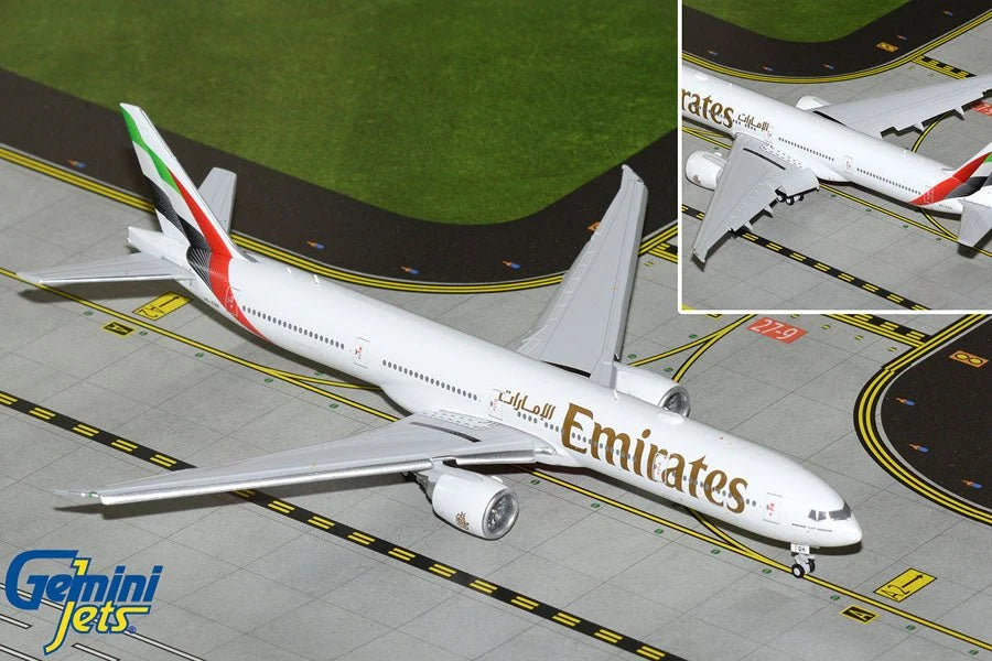 GeminiJets Emirates A6-EQH (new livery) flaps down (4/26)(1:400 Scale)