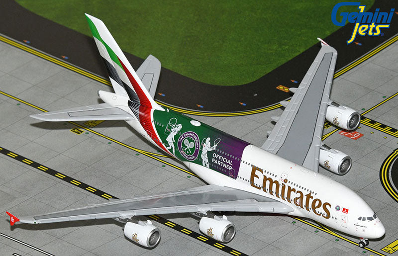 GeminiJets Emirates A380 A6-EOE “Wimbledon – Official Partner” (1:400 Scale)