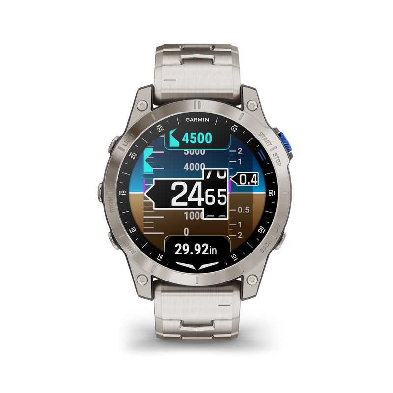 Garmin D2 Mach 1 Vented Titanium Bracelet