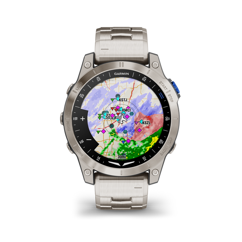 Garmin D2 Mach 1 Vented Titanium Bracelet