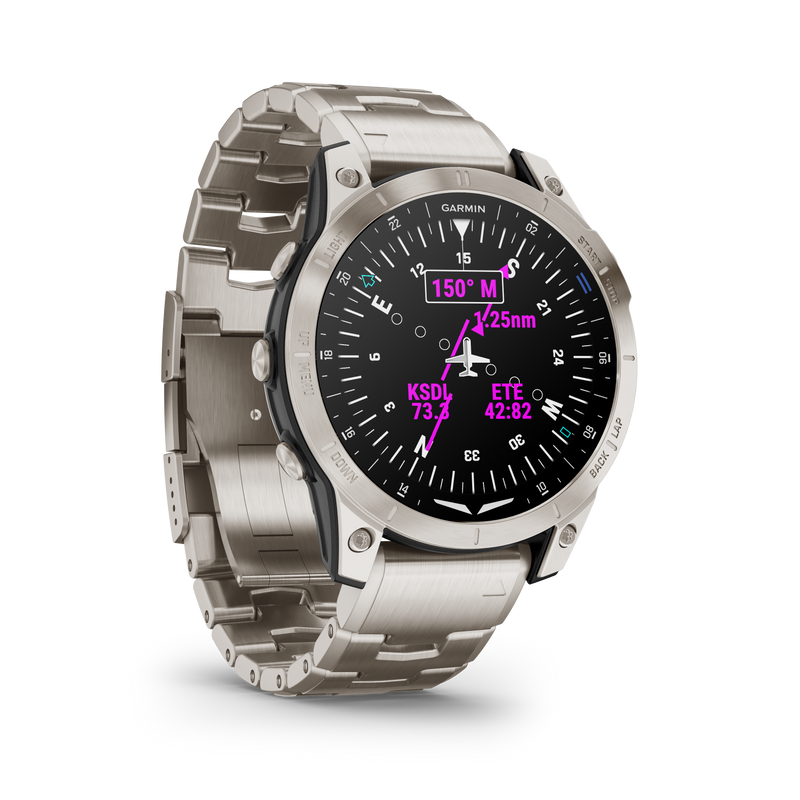 Garmin D2 Mach 1 Vented Titanium Bracelet