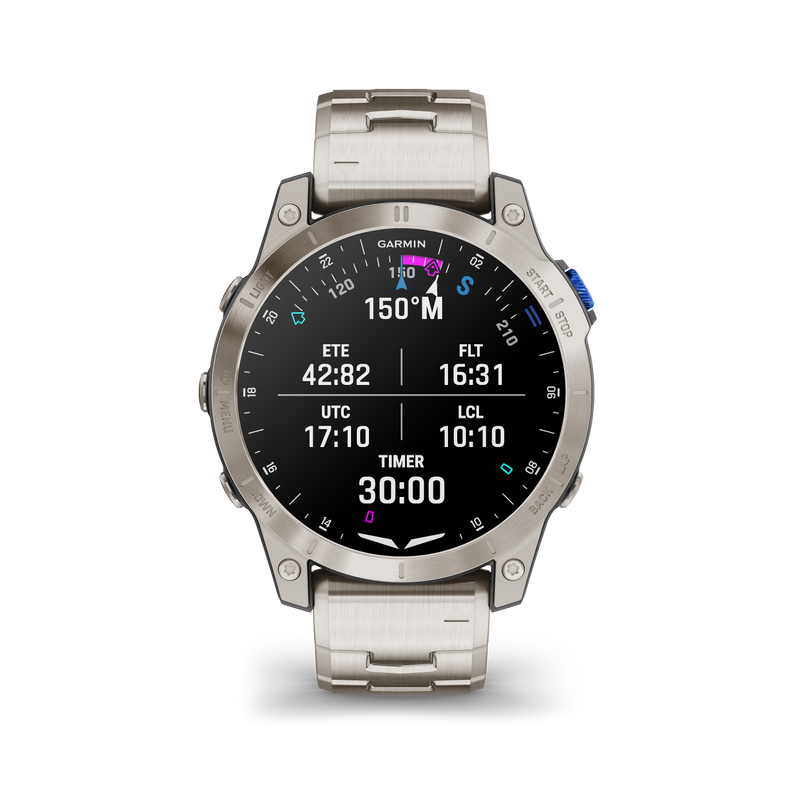 Garmin D2 Mach 1 Vented Titanium Bracelet