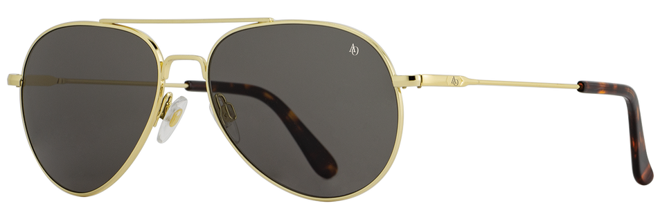 General Pilot Sunglasses - GOLD with True-Colour Grey Glass