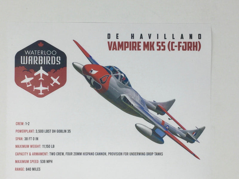 Waterloo Warbirds Sticker Set For Cars or Walls