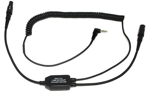 PILOT USA PA-80S 訓練録画用ケーブル(iPhone) Smartphone Digital Audio Recorder Adapter