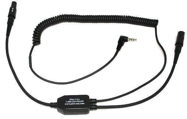 PA-80B/iPhone  Headset Adapter - Smartphone Digital Audio Recorder Adapter for BOSE 6-pin Lemo Plug