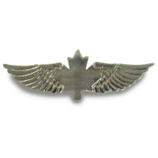 Pilot Wings Lapel Pin - Silver Pewter