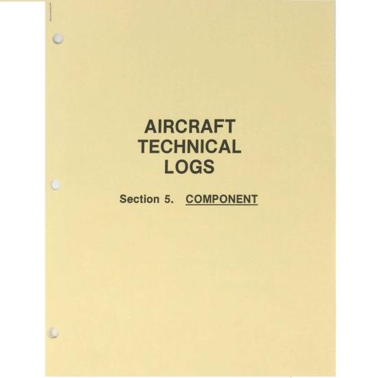 Aircraft Technical Logs, Section 5 - COMPONENT - Gold Cover